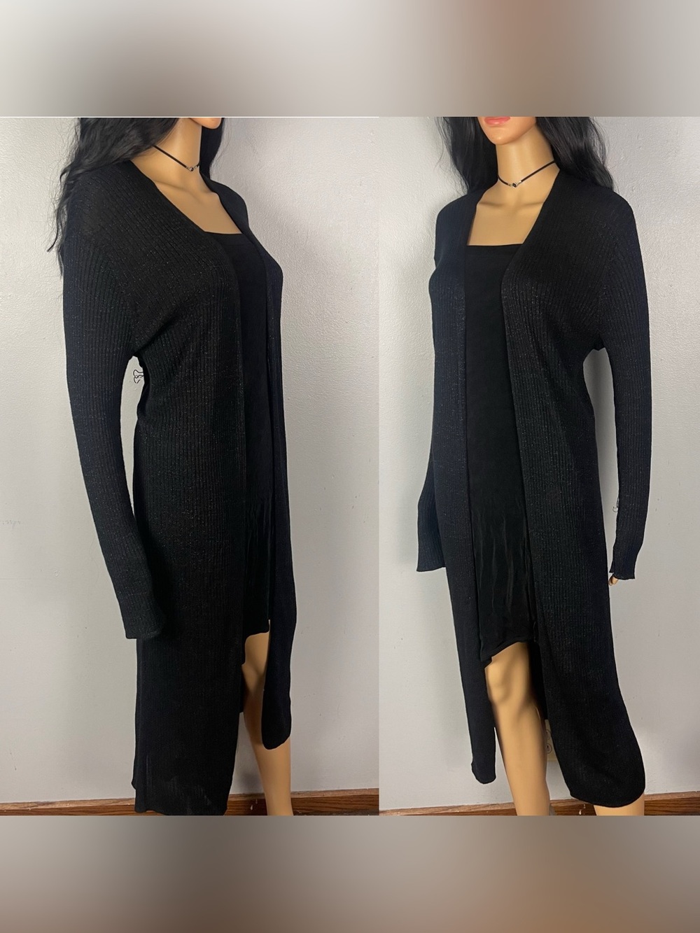 Sparkly Ribbed Duster - Picture 2 of 3